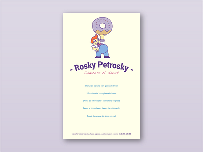 Rosky petrosky advertising branding cartoon design donuts illustration lard lad simpsons
