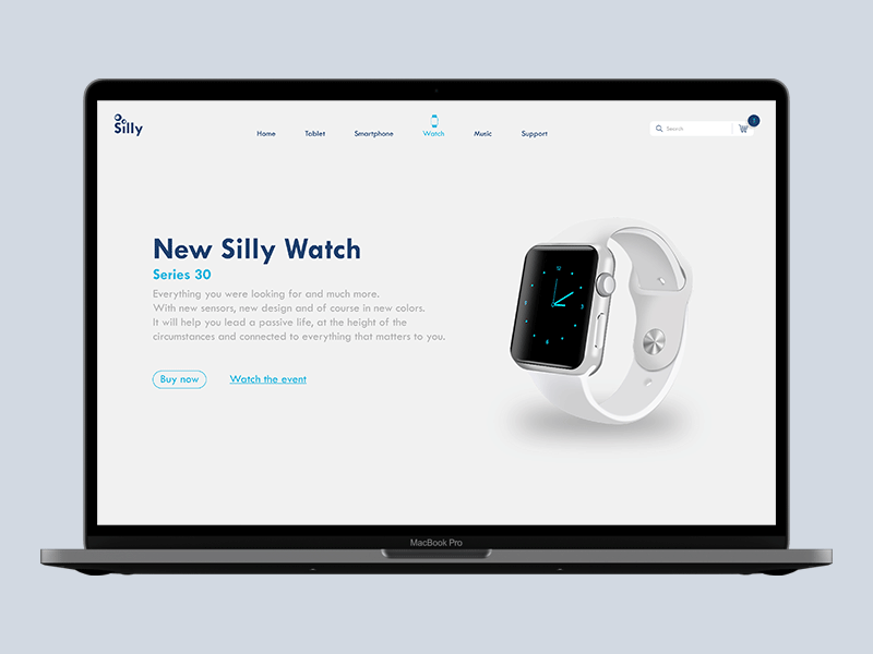 Silly Watch website applewatch smartwatch ui ux web webdesign website