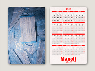 Pandemias Manoli - Mask 2020 calendar coronavirus covid19 days design face mask mask pandemic protect