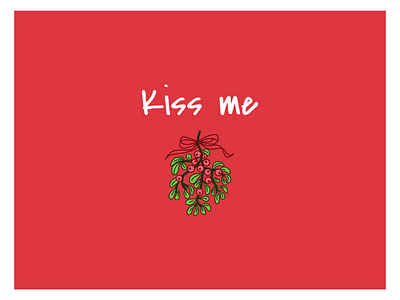 Kiss cartoon christmas design grinch illustration merry xmas mistletoe opposites santa undermistletoe xmas