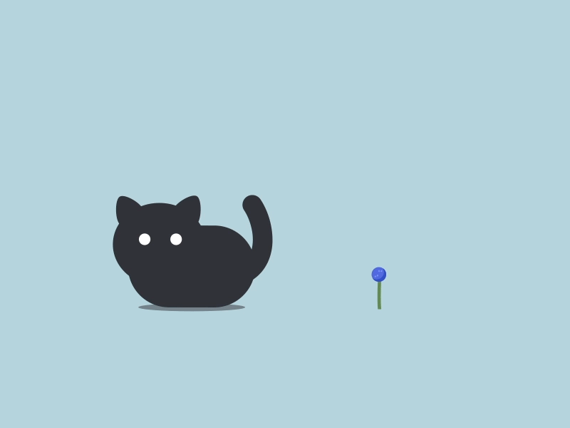 Spring Time Cat aftereffects animal animated animated gif animation cat design flatdesign gif illustration loop animation looped looping gif motion motion design motiongraphics vector