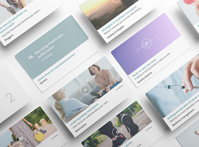 Content cards for mobile app content design design mobile app