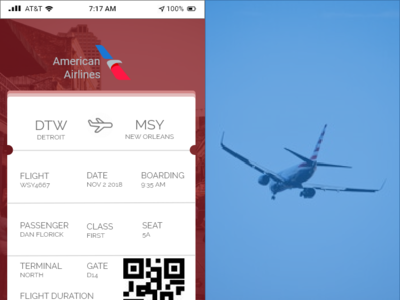Daily UI Challenge Boarding Pass adobexd daily ui 024