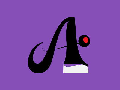 A-letter alphabet design illustration lettering logo typography vector