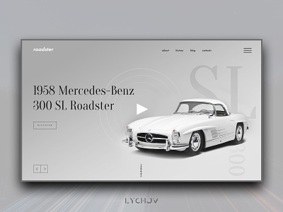 Roadster branding clean design flat identity landing page logo minimal type typography ui ux vector web website