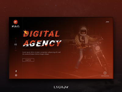 Mars branding clean design flat icon identity landing page logo minimal typography ui ux vector web website