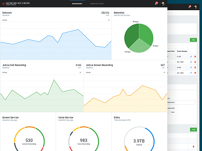 Dashboard & Settings UI admin analytics app clean dashboard design form graph settings stats summary ui