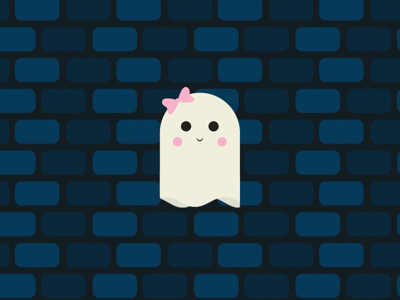 ghost 2d animation animation cute eyes ghost gif illustration loop