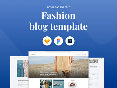 Fashion Blog Template - Freebie