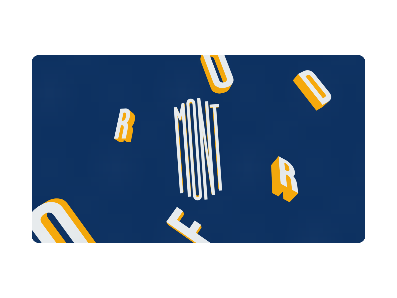 Mont Orford - Logo Animation animation branding design graphic design logo motion graphics typography vector