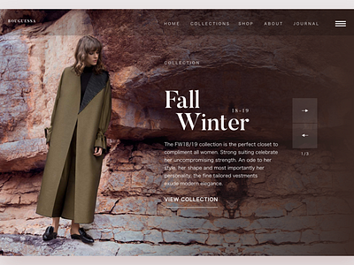 Weekly UI No.3 collections fashion homepage improves uidesign web design weekly ui