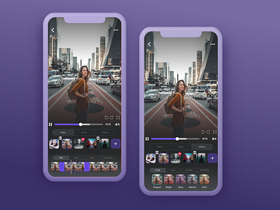 Video Editing Mobile App app design videoeditor weeklyui