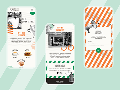 Double Zero Coffee - UK coffee chain brand and web refreshment branding design ui ux