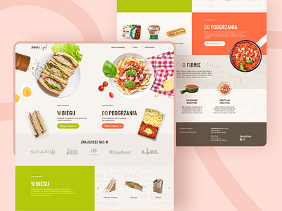 Website and branding design for ready meals brand branding design ui webdesign