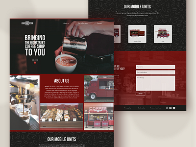 The Coffee Bean Company - landing page design landingpage ui webdesign