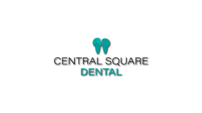 Central Square Dental 3d branding design flat icon illustration logo minimal vector