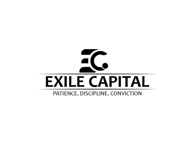 Exile Capital branding design flat illustration logo minimal vector