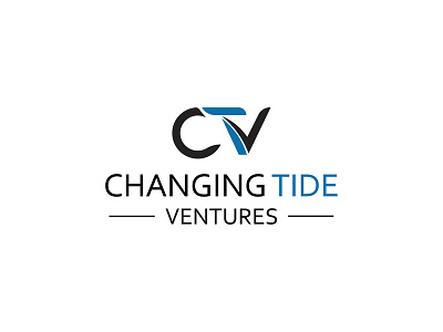 Changing Tide Ventures branding design flat icon illustration logo minimal vector