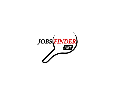 Jobs Finder branding design flat icon illustration logo minimal vector