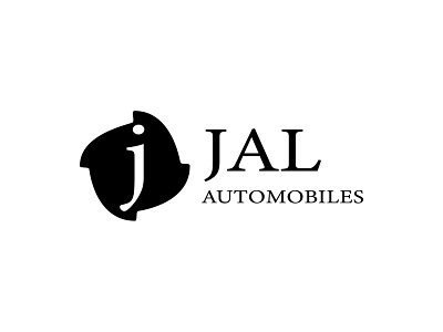 Jal Automobiles branding design flat icon illustration logo minimal vector