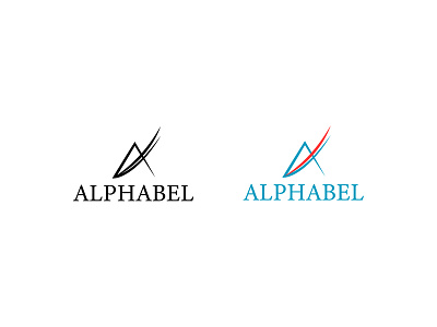 Alphabel branding design flat icon illustration logo minimal type vector