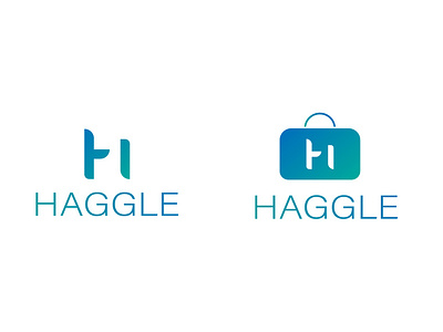 Haggle branding design flat illustration logo minimal vector