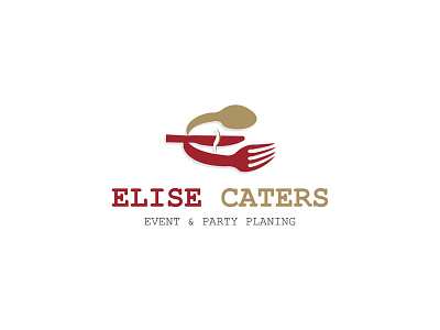 Elise Caters branding design flat icon illustration logo minimal type vector