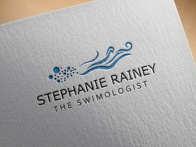 Stephanie Rainey The Swimologist Mockup branding design flat illustration illustrator logo minimal vector