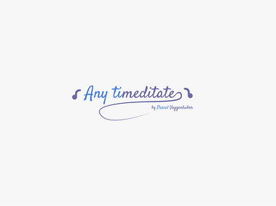 Any TiMeditate branding design flat icon illustration logo minimal type typography vector