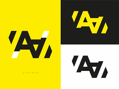 YAAB | Logo design design flat logo minimal typography vector