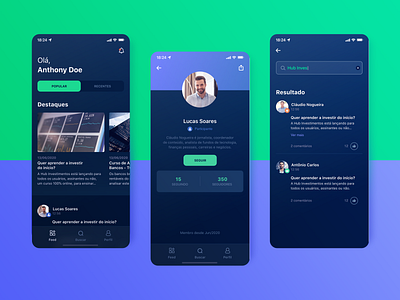 Mobile App UI - Invest