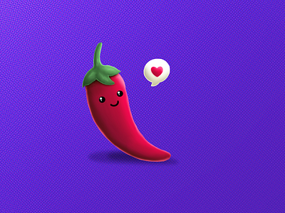 Sweet Pepper chilli cute hearth illustration love loved lovely pepper procreate procreate art