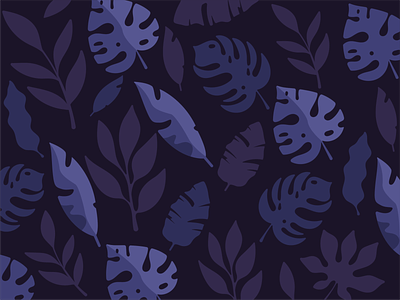 Leaves & Feathers adobe illustrator branding dark purple design feathers illustration illustrator leaves patners pattern vector