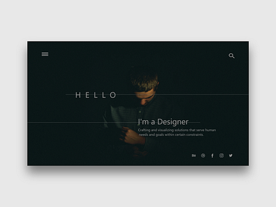 Portfolio Homepage branding design icon minimal ui ux web website