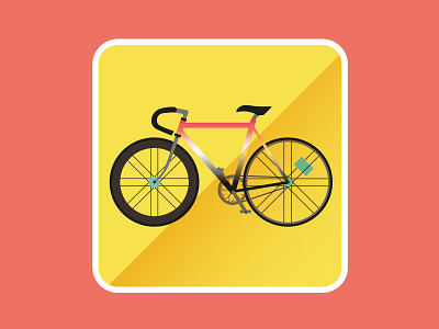 SUMMER ICON Nº 3 app bike fixie flat icon ios7