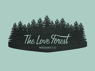 The Love Forest forest identity illustrator logo loveforest vector wedding