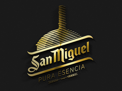 San Miguel PURA ESENCIA beer gold logo photoshop vector
