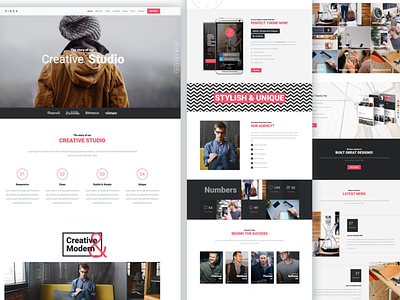 Zigzag Multipurpose Page Template agency buy clean design html modern multipurpose responsive site template themeforest website