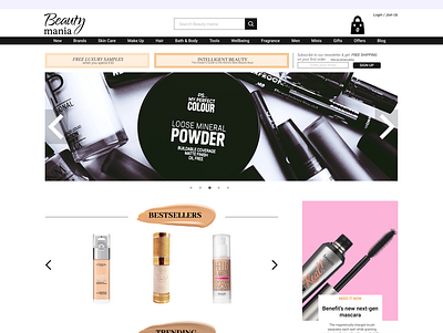 Beauty site adobe branding design figma illustration ilustrator logo ui vector illustration web