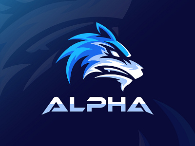 Alpha Esport design esport esports logo gaming illustration logo typography wolf