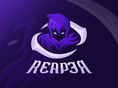 Reaper Esport charachter design esport esports logo gaming illustration logo reaper typography