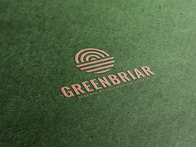 Greenbriar conservation earth green logo natural nature