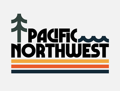 Pacific Northwest graphic design pacific northwest tree water