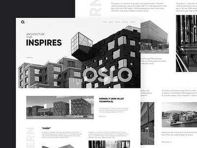 Oslo is a city that inspires black and white design designline minimalistic oslo ui ux web website