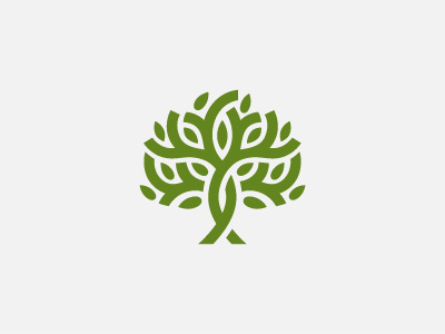 Tree leaves logo symbol tree