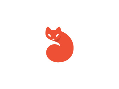 Fox animal fox mark orange symbol