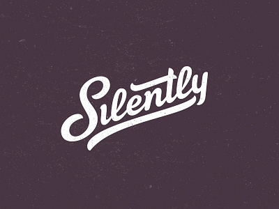 Silently lettering logo