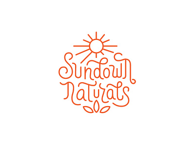 Sundown lettering