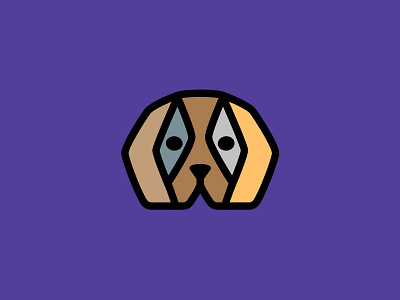 Beagle beagle dog logo mark symbol