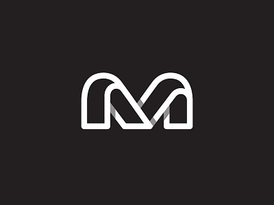 M line logo logotype m mark monogram symbol